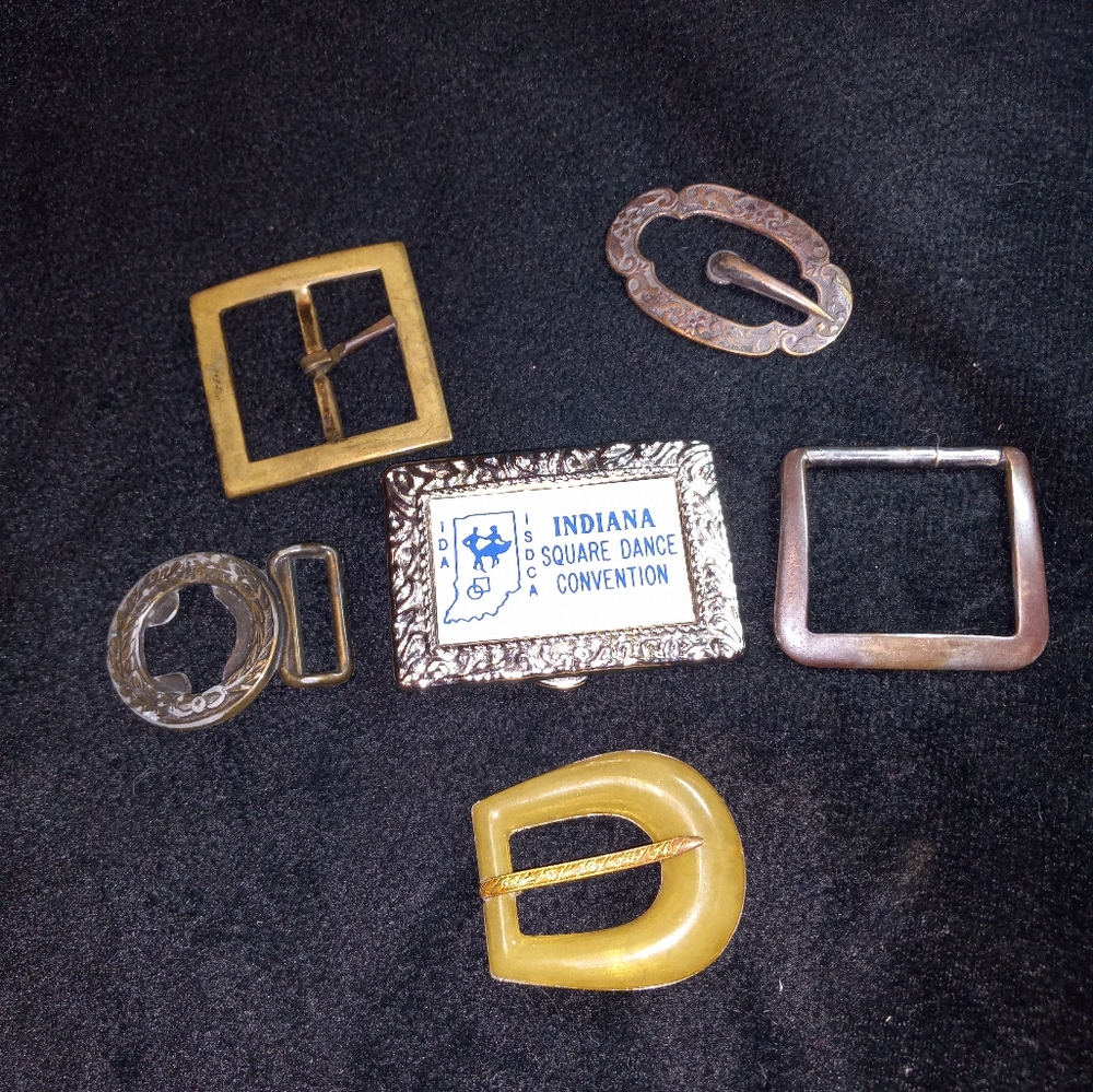 Vintage belt buckles